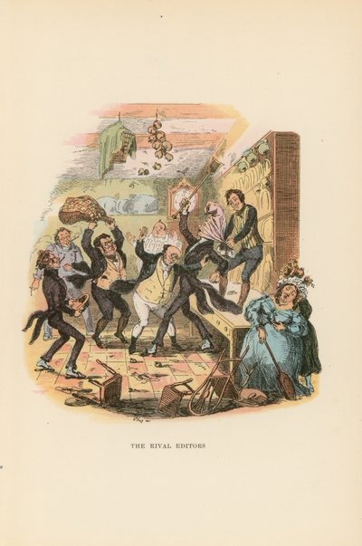 Illusztráció a Pickwick Papers számára alkotó: Hablot Knight Browne