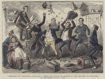 Illusztráció a Pickwick Papers számára alkotó: Hablot Knight Browne