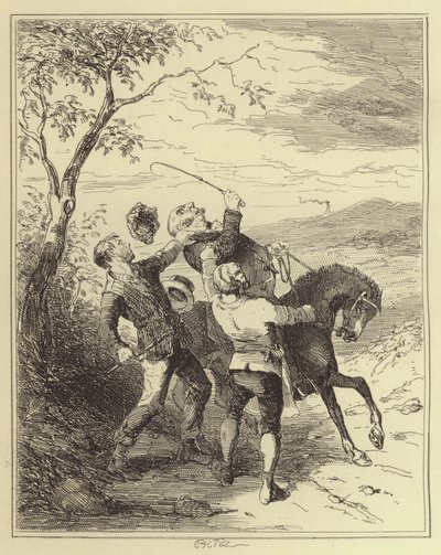 Jobling és Armstrong megtámadja Mr. Fairles-t alkotó: Hablot Knight Browne