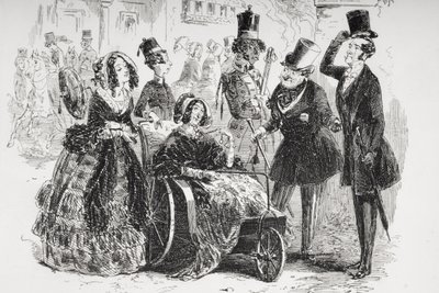 Bagstock őrnagy örül ennek a lehetőségnek. Illusztráció Charles Dickens (1812-70) „Dombey és fia” című művéből, amely először 1848-ban jelent meg (a 259260 részlete) alkotó: Hablot Knight Browne