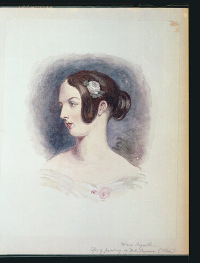 Mary Hogarth, 1890 körül (wc, papír) alkotó: Hablot Knight Browne
