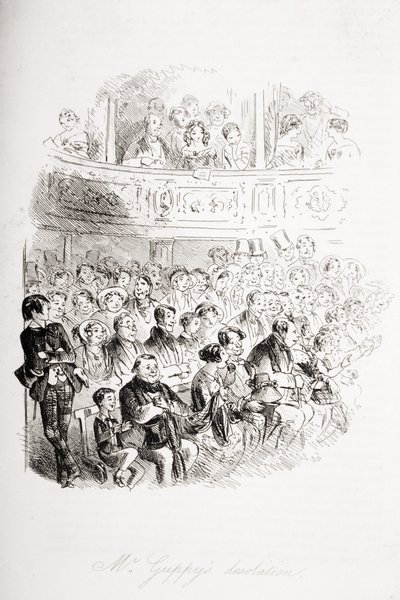 Mr. Guppy pusztasága, Charles Dickens (1812-70) „Bleak House” című művéből készült illusztráció, 1853-ban megjelent alkotó: Hablot Knight Browne