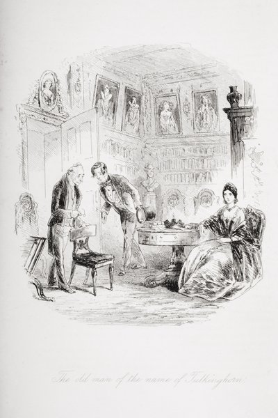 A Tulkinghorn nevű öregember, Charles Dickens (1812-70) „Bleak House” című illusztrációja, 1853-ban megjelent alkotó: Hablot Knight Browne