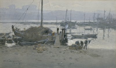 Tanabe kikötője alkotó: Hachir Nakagawa