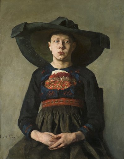Egy bajor parasztlány, 1885-87 alkotó: Hanna Pauli