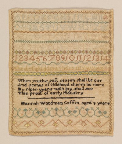 Mintavevő alkotó: Hannah Woodman Coffin