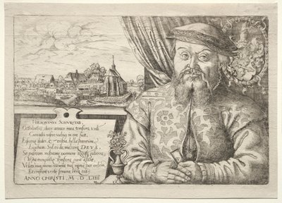 Hieronymus Schurstab, Nürnberg polgármestere, 1554. alkotó: Hanns Sebald Lautensack