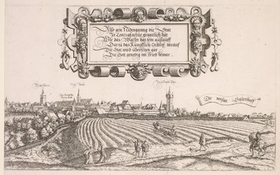 Nürnbergi panoráma: jobb oldali rész, 1552. alkotó: Hanns Sebald Lautensack