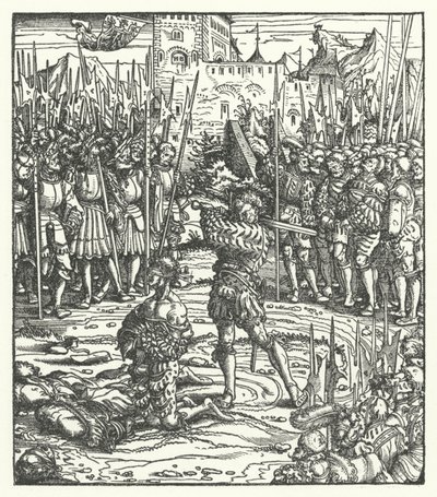 Maximilian osztrák főherceg uralma elleni felkelés vezetőinek kivégzése Flandriában alkotó: Hans (after) Burgkmair