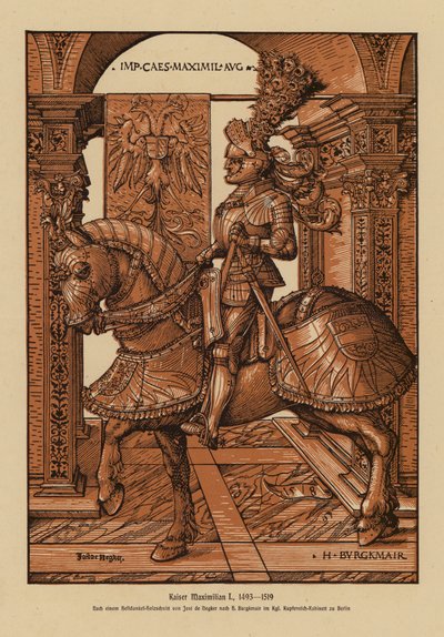 I. Maximilian, Szent Római császár (fametszet) alkotó: Hans (after) Burgkmair