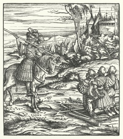 Jelenet a Habsburg-uralom elleni második flamand felkelésből alkotó: Hans (after) Burgkmair