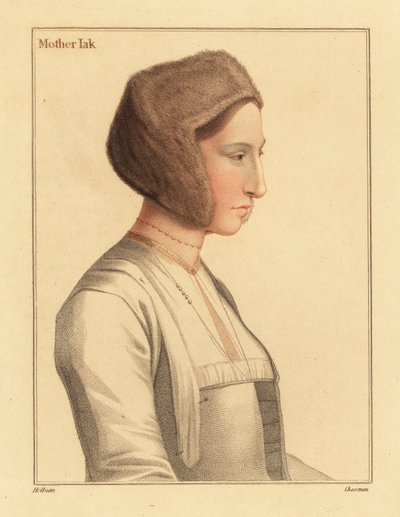Margaret Clement, Thomas More nevelt lánya, 1812 (metszet) alkotó: Hans (after) Holbein the Younger
