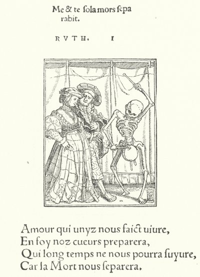 A menyasszony és a vőlegény (metszet) alkotó: Hans (after) Holbein the Younger