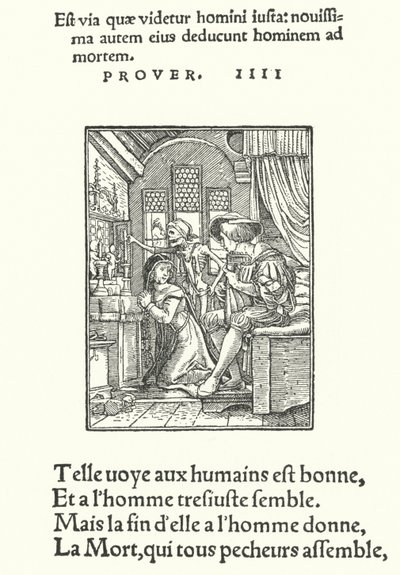 A Canoness, vagy Nun (metszet) alkotó: Hans (after) Holbein the Younger