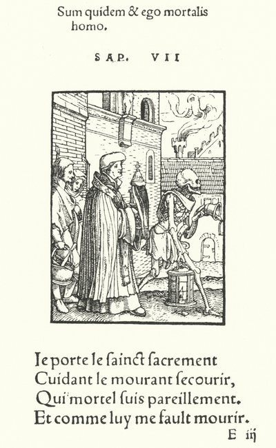 A pap (metszet) alkotó: Hans (after) Holbein the Younger