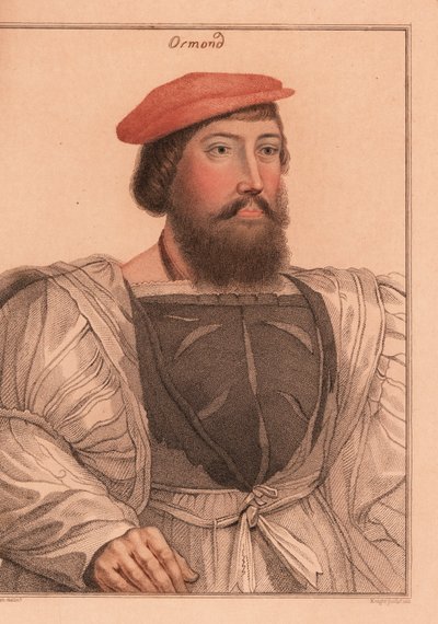 Thomas Boleyn vagy James Butler, Ormond grófja, 1812 (metszet) alkotó: Hans (after) Holbein the Younger
