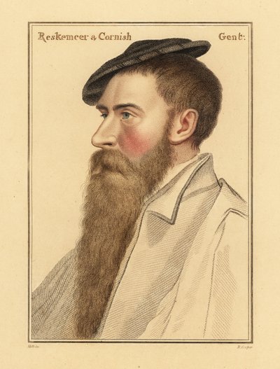William Reskimer, VIII. Henrik király udvarmestere. ,1812 (metszet) alkotó: Hans (after) Holbein the Younger