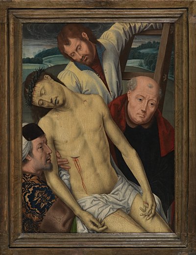 Leszállás a keresztről, 1491-1519 körül (olaj a táblán) alkotó: Hans (after) Memling