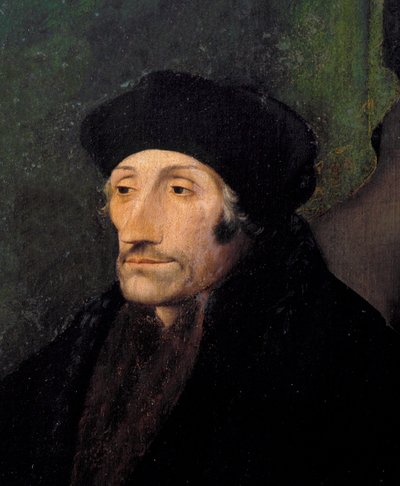 Rotterdami Erasmus holland humanista portréja alkotó: Hans (attr. to) Holbein the Younger
