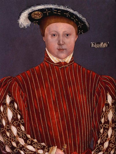 "Vi. Edward (1537-1553) angol király portréja" Festmény az ifjabb Hans Holbein köréről alkotó: Hans (circle of) Holbein the Younger