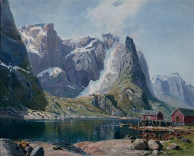Northlandfjord 1890 körül (olaj, vászon) alkotó: Hans Andreas Dahl