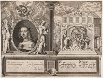 Elisabeth Thott és jelenet Jairi lányának újjáéledésével alkotó: Hans Andreas Greys