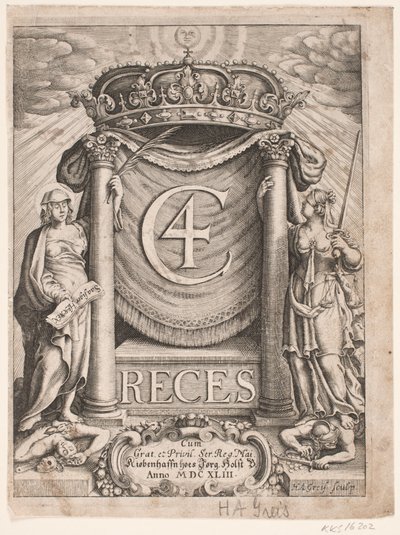Címlap: Christian IV Reces 1643 alkotó: Hans Andreas Greys