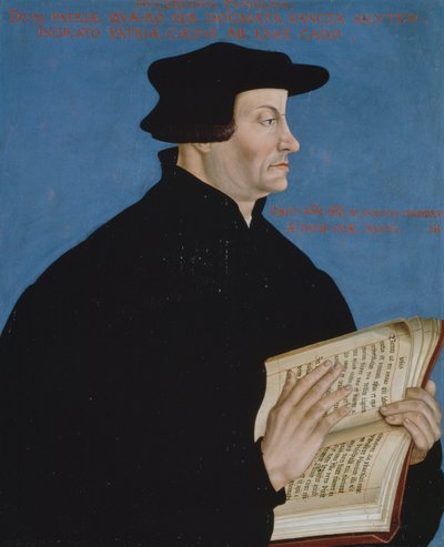 Huldrych Zwingli (1848-1531) portréja alkotó: Hans Asper