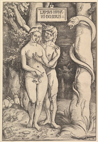 Ádám és Éva, 1511. alkotó: Hans Baldung