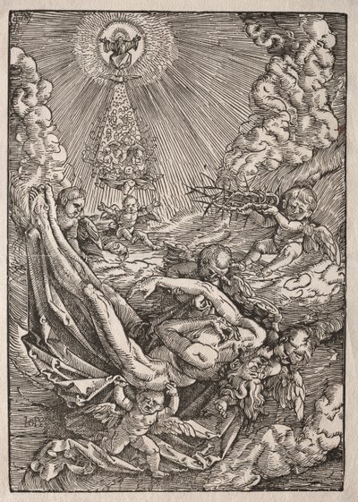 Krisztust angyalok vitték a mennybe alkotó: Hans Baldung