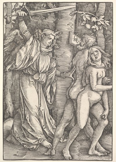 Kiűzetés a Paradicsomból, 1514. alkotó: Hans Baldung