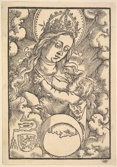 Madonna Lactans, az Enchiridon poeticumból, 1515 alkotó: Hans Baldung