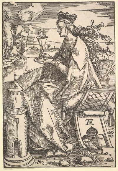 Utca. Barbara, kb. 1505. alkotó: Hans Baldung