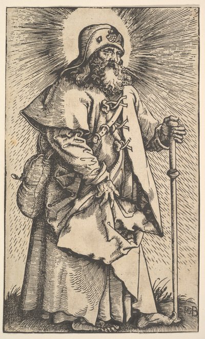 Nagyobb Szent Jakab Krisztustól és az apostoloktól, 1519. alkotó: Hans Baldung