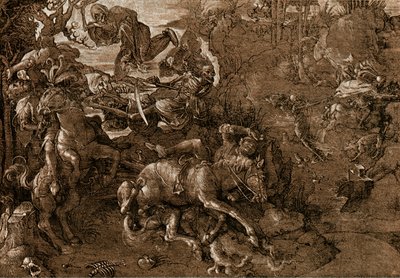 A lovagok csatája a halállal alkotó: Hans Baldung Grien