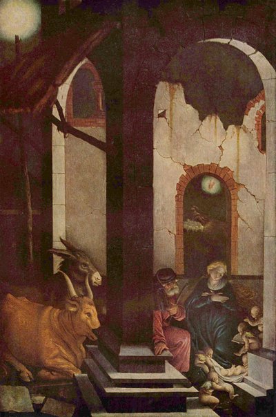 Német: Krisztus születése Születés alkotó: Hans Baldung Grien