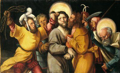 Német: Gefangennahme Christi Krisztus letartóztatása alkotó: Hans Baldung Grien