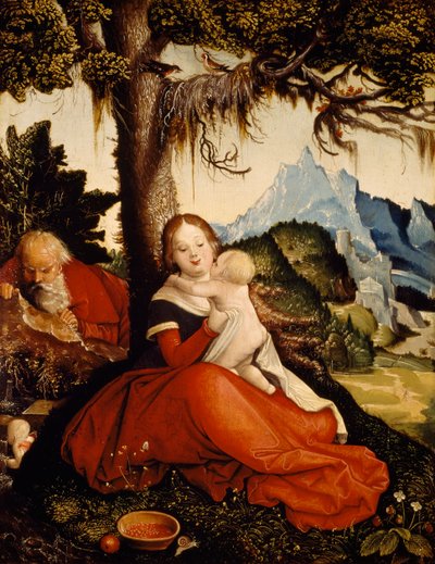 Pihenjen az egyiptomi repülésen alkotó: Hans Baldung Grien