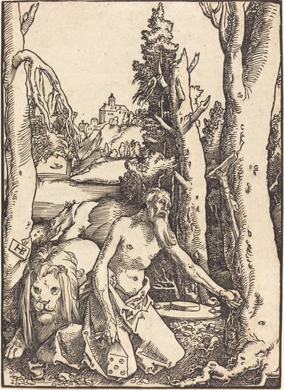 Szent Jeromos a sivatagban alkotó: Hans Baldung Grien