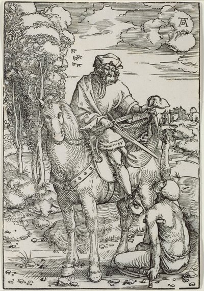 Szent Márton köpenyét osztva alkotó: Hans Baldung Grien