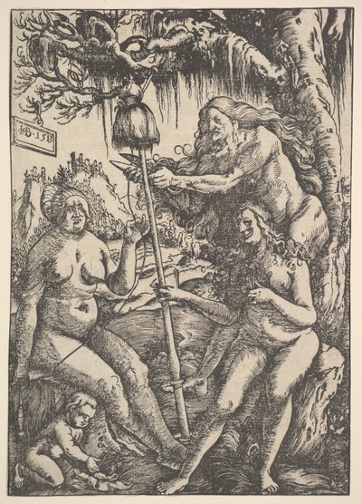 A három sors: Lachesis, Atropos és Klotho, 1513 alkotó: Hans Baldung Grien
