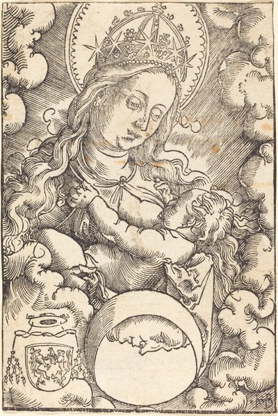 Szűz és gyermek a felhőkben alkotó: Hans Baldung Grien