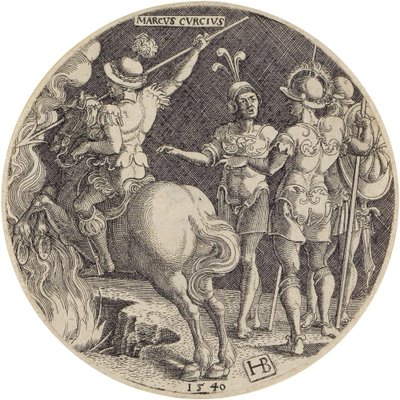Marcus Curtius alkotó: Hans Brosamer