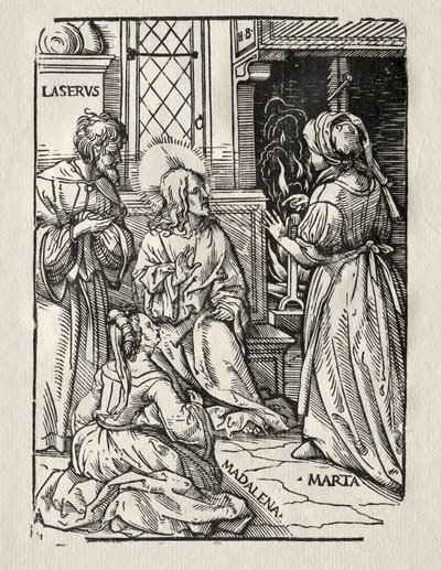Krisztus Lázár házában alkotó: Hans Burgkmair