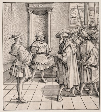 Egy kis ember rossz tanácsa a másiknak, 1512-1516. alkotó: Hans Burgkmair