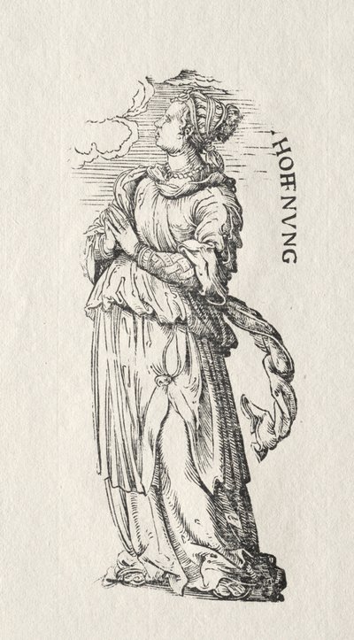 A hét erény: remény. alkotó: Hans Burgkmair