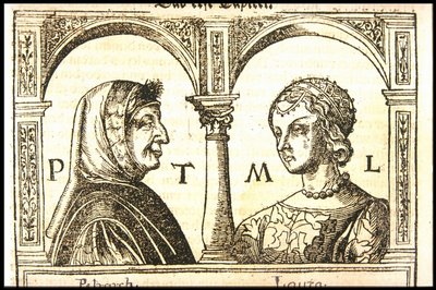 Petrarch és Laura, 1545 körül. alkotó: Hans Burgkmair the Elder