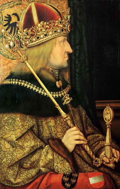 III. Frigyes, 1415-1493, Szent-római császár portréja, 15. század vége alkotó: Hans Burgkmair the Elder