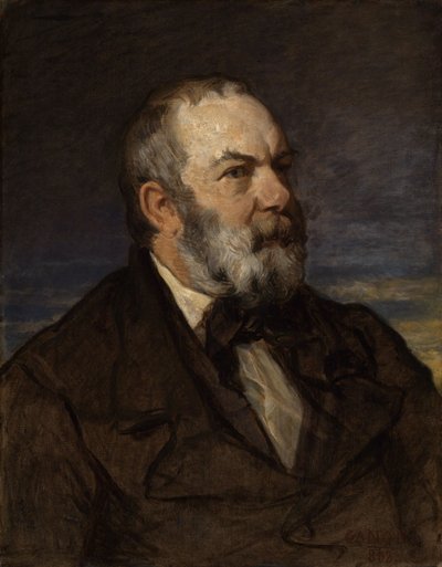 Johann Wilhelm Schirmer festő portréja alkotó: Hans Canon