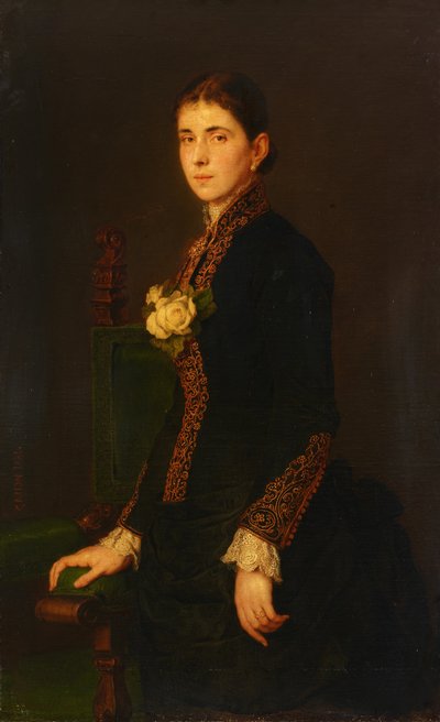 Louise Jauner portréja alkotó: Hans Canon